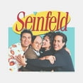 thumbnail image 2 of Men's Seinfeld Group Logo  Graphic Tee White 2X Large, 2 of 5