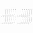 thumbnail image 1 of 24 Pcs Crochets pour Plaque à Chevilles, Accessoires pour Plaque à Chevilles, Ensemble de Crochets pour Plaque à Chevilles Longues Outil de Rangement en Métal Imperméable Outil pour la Maison, 1 of 6