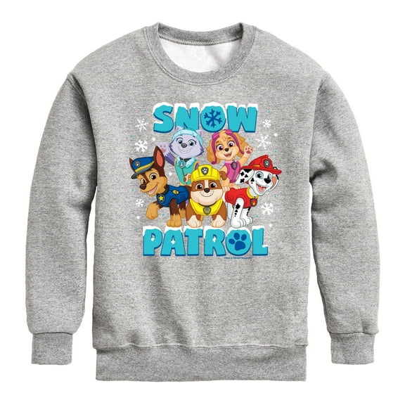 Paw Patrol - Snow Patrol - Toddler And Youth Crewneck Fleece Sweatshirt