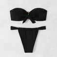 thumbnail image 4 of Warop Women's Bikini Set, High Waist with Drawstring Adjustment, Push Up Two Piece Swimsuit for Swimming, Beach and Vacation, 4 of 7