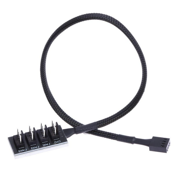 Host Case PC Cooler Cooling Fan Cable de alimentación 1 hembra a 4 macho 4Pin Socket