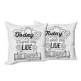 thumbnail image 6 of Ambesonne Saying Throw Pillow Cover 2 Pack, Inspiration Gratitiude, 16", Black White, 6 of 6