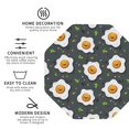 thumbnail image 2 of Disketp Cute Poached Eggs Funny Coasters,6 Pcs Leather Coasters with Holder, Perfect Housewarming Hostess Gifts,Protect Furniture from Water Marks Scratch and Damage, 2 of 5