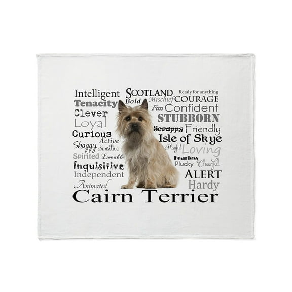 CafePress - Cairn Terrier Traits Throw Blanket - Soft Fleece Throw Blanket, 50"x60" for All Ages
