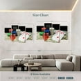 thumbnail image 4 of Elephant Stock Poker Game Winnings Wall Art - Horizontal Multi Panel Canvas - Living Room Wall Decor - Hobbies And Lifestyle Multi Panel - Black And Red Decor - 84" x 54", 4 of 8