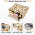 thumbnail image 3 of FORMRS Womens Corduroy Tote Bag Crossbody Shoulder Purse Handbag with Detachable Strap, Beige Sunflower Pattern, 3 of 7
