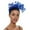 Blue, variant on MSJUHEG Tea Party Hats,Feather Hair Clip,Feather Headpiece,Church Hats,Fascinators Hats,Hat for Wedding Flower Mesh Hair Clip Tea Headband Hot Pink One Size