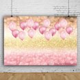 thumbnail image 3 of EeaseCA 1pc Photography Backdrop Background Cloth Balloon Facula Pattern for Decor (Pink), 3 of 7