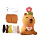 thumbnail image 4 of Bolsa de juguete de peluche de capibara Accesorios Artesanías Suministros de fieltro Fieltro con aguja E, 4 of 9