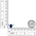 thumbnail image 6 of Gem Stone King 900 Platinum Blue Created Sapphire Solitaire Engagement Ring for Women | 5.00 Cttw | Oval 11X9MM | Gemstone September Birthstone | Size 6, 6 of 6