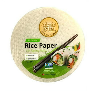 TANISA Rice Paper Wrappers for Spring Rolls - Round Gluten Free