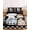 Black Beige, variant on Full Size Fitted Sheet Set - Halloween 3 Piece Bedding Sets 16" Deep Pocket Fitted Sheet with 2 Pillowcases Orange Pumpkin Funny Ghost Black Cat Purple Brushed Microfiber Hotel Luxury Bed Sheets