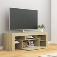 thumbnail image 5 of vidaXL TV Cabinet with LED Lights Stand Unit HiFi Center Room Multi Colors, 5 of 25