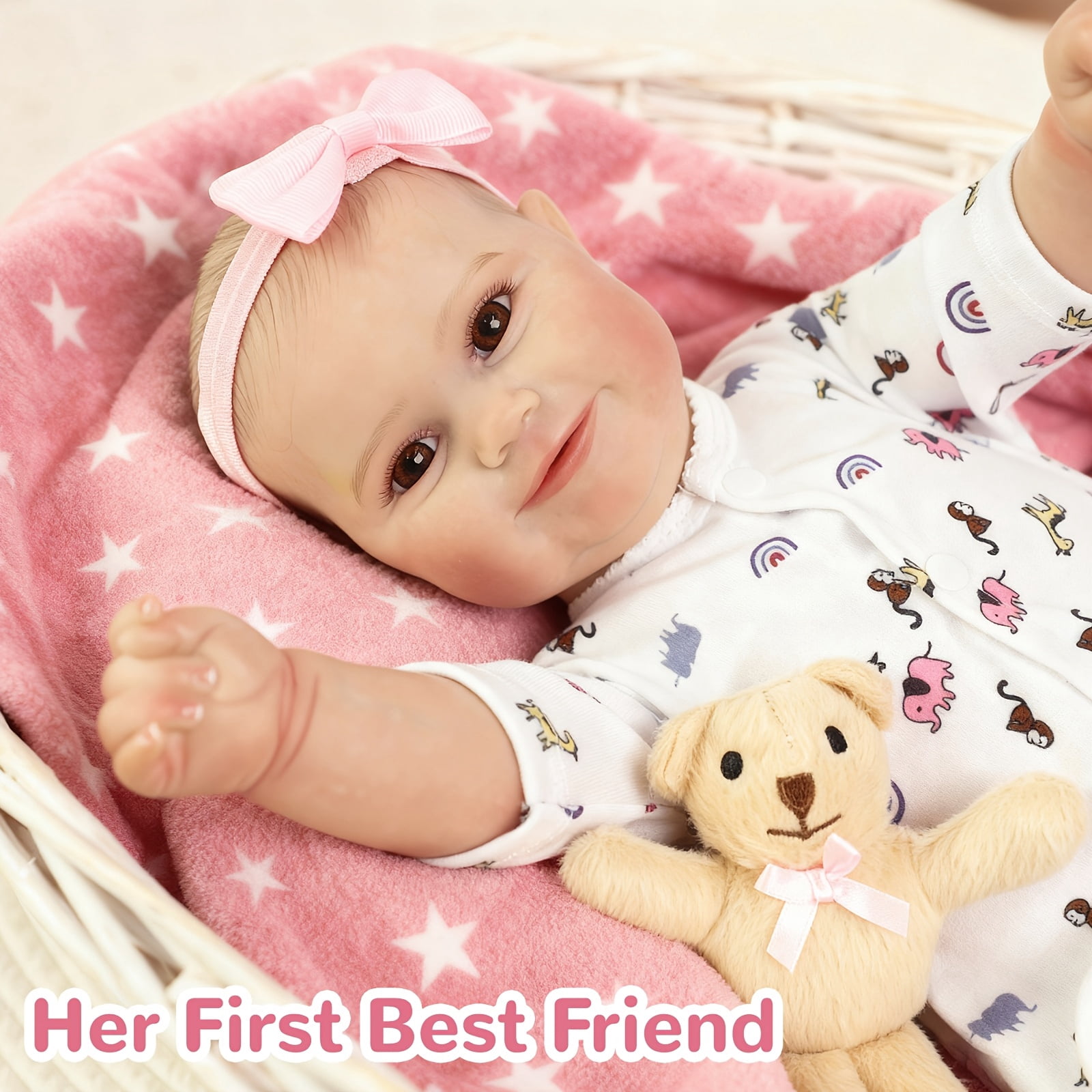 CHAREX Realistic Sleeping Newborn Baby Doll, 22 in