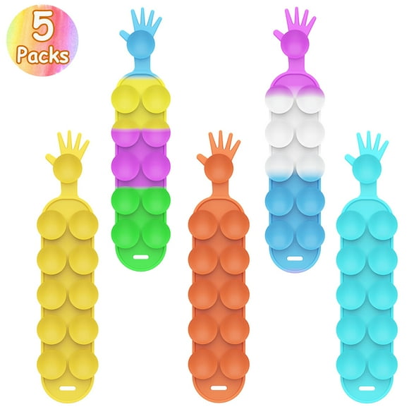 EXDOLL Squido Pop It Fidget Toys Tik Tok New Suction Cup Fidgets Toy Pack Sucker Simple Dimple Sensory Toys Mini Popit Bracelet Silicone Popper Poppet Stress Relief Game for Girl Boy Kids Adults