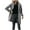 Gray, variant on Herrnalise Jackets For Women Casual Turndown Neck Winter Qutwear Pocket Gradient Solid Hoodless Regular Long Sleeve Shackets For Women 2024 fall Black,S
