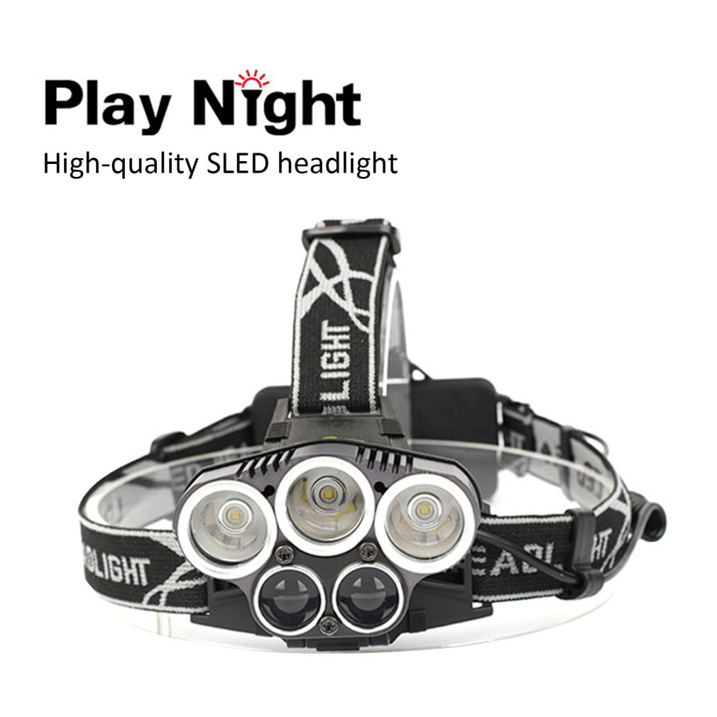 USB zoom headtorch glare charging headlights LED outdoor fishing with USB Lead 