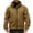 Khaki, variant on WTOBBY Men's Fleece Outdoor Warm Hooded Coat Jacket, Soft and Lightweight for Hiking, Camping, and Daily Wear, Wind-Resistant and Comfortable in Cool Weather,Army Green L