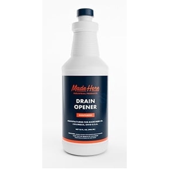 Made Here Co. Professional Drain Opener & Cleaner 32 fl oz – Fast-Acting Formula
