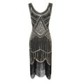 thumbnail image 1 of DEELLEEO Plus Size Vintage 1920S Flapper Tassel Great Evening Party Cocktail Dress, 1 of 6