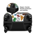 thumbnail image 4 of Balery Luggage Cover Art Of Livings Print Suitcase Covers for Luggage Elastic Washable Suitcase Protector Fits 18-32 Inch Luggage-Large, 4 of 9