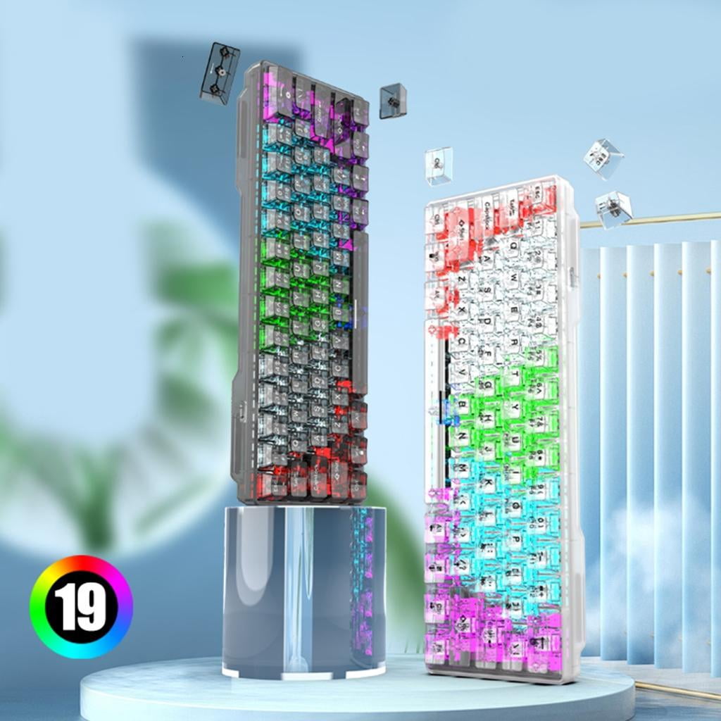 61 Keys Mechanical Keyboard USB RGB Backlit Gaming Mechanical Keyboard For Desktop Household Computer Accessories