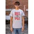 thumbnail image 4 of Funny Christmas Wreck The Halls Plus Size Crewneck Graphic Tee Shirt Brisco Brands 4X, 4 of 5
