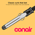 thumbnail image 2 of Conair Instant Heat 1-Inch Curling Iron, Fine to Thick Hair, Black/Silver, 1 Count, 2 of 9