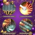 thumbnail image 4 of Lighted Numbers 2025 New Year Banner Golden Ornaments Festive Display Colorful Fireworks Navy Blue Background Holiday Backdrop for New Year Party Holiday Celebration Christmas Event, 4 of 9