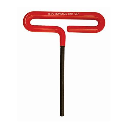 

Bondhus 46472 8mm Hex Tip Cushion Grip Loop T-Handle with ProGuard Finish 187mm 2-Piece