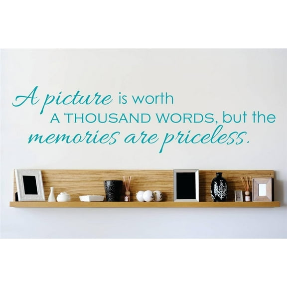 Family Memories are Priceless Inspirational Quotes & Sayings Wall Decal Decoration Inspirational Quote about Memories Lasts Years and Easily Removable - Size: 15 In(W) x 30 In(H)