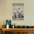 thumbnail image 5 of Today I Choose to Be Happy Flower 8x12 Inch Decorative Metal Sign&nbsp;– Motivational Floral with Uplifting Quote for Home Office or Living Room Wall, Positive Accent for Any Space, 5 of 8