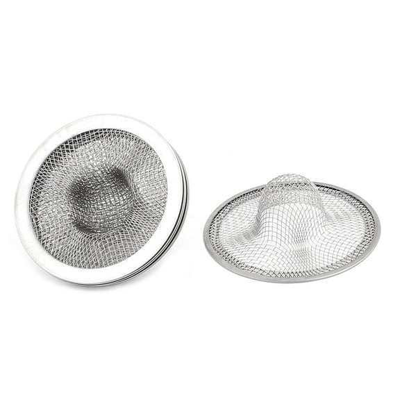 Uxcell 6Pcs Bathroom Bathtub Metal Net Hole Basin Sink Drain Filter Strainer Stopper Basket 2.8" Dia