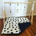 thumbnail image 2 of Ins decoration Nordic children's room fitness equipment newborn baby baby fitness frame Nordic wood crafts, 2 of 6