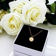thumbnail image 6 of Anavia Round Mantra Necklace Yoga Theme Stainless Steel Rose Gold Disc 10mm Pendant Jewelry with Gift Box, 6 of 8
