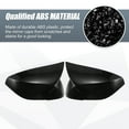 thumbnail image 4 of Unique Bargains Pair Rear View Driver Passenger Side Mirror Cover Cap Overlay Gloss Black for INFINITI Q50 Q60 Q70 QX30, 4 of 7