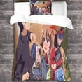 thumbnail image 2 of Toradora Bedding Set Tora-dora 3d Printed Pattern Duvet Cover Zipper Closure With Pillowcases Microfiber For Adults And Children 2 Piece Set Single, 2 of 5