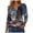 Dark Blue, variant on GEWSEY 2026 USA 250th Anniversary T Shirt Women – Patriotic American Flag V-Neck Top 3/4 Sleeve Independence Day Gift (Dark Blue, 3XL)