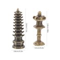 thumbnail image 2 of KAKOWELY 2 faroles de torre decorativos de aleación, para decoración de paisajes al aire libre., 2 of 5