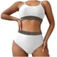 thumbnail image 2 of Traje de baño para mujer, moda, cómodo, color sólido, bikini, traje de baño de color liso para mujer, conjuntos de bikinis, trajes de baño para mujer, 2 of 4