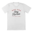 thumbnail image 1 of Work Hard Stay Humble Humor Graphic White Mens T-Shirt, 1 of 1