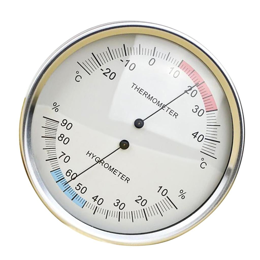 Runquan Precision Hygrometer Mechanical Hygrometers Round Humidity White As Described