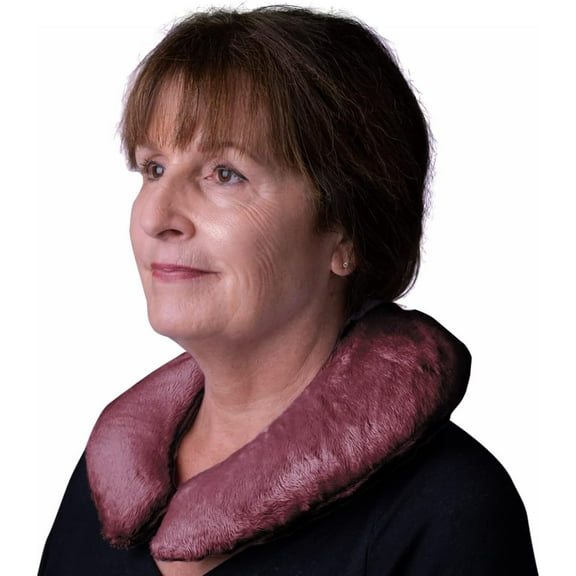 Herbal Concepts Neck Heating Pad Wrap with Organic Flaxseed & Aromatherapy — Microwaveable & Freezable, Soothes Muscle Aches