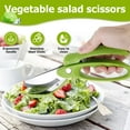 thumbnail image 4 of Salad Scissors with Double Blade Washable Salad Chopper Scissor Reusable Salad Cutting Tool Multifunctional Food Cutter Scissors Heavy Duty Vegetable Scissors Cutter Portable for Kitchen, 4 of 10