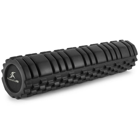 ProsourceFit Sports Medicine Foam Roller 24\xe2\x80\x9d x 6\xe2\x80\x9d with 2 Density Zones for Deep-Tissue Massage and Trigger-Point Muscle