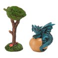 thumbnail image 3 of Dragón de jardín de hadas, resina resistente al agua, colores brillantes, detalles ricos, minifigura de dragón con guía para decoración DIY, 3 of 5