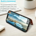 thumbnail image 4 of Tiflook Wallet Case For iPhone 14 Plus (6.7 inch) 2022 Minimalist PU Leather Card Holder Flip Cover Brown, 4 of 7