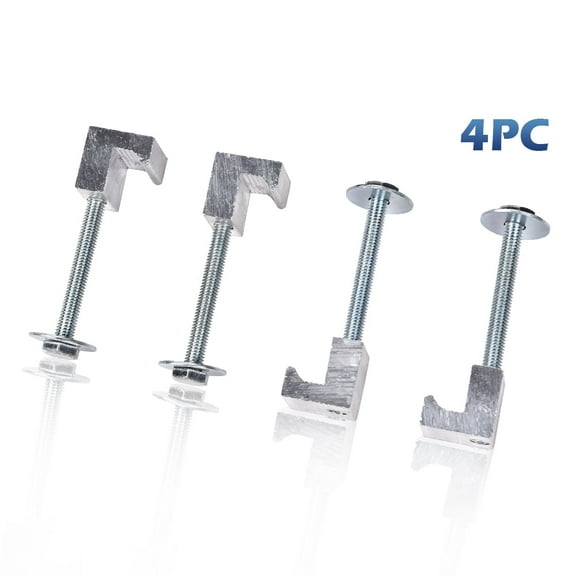 PIT66 Tool Box Mount J Hook Toolbox Pickup Pair Rail Mounting Kit Clamp Tiedown Truck 4PCS