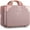 Rose Gold, variant on 14 Inch Portable Makeup Case, Hard Case Makeup Travel Bag with Handle and Zipper, Makeup Train Case, Stylish Cosmetic Luggage Organizer Toiletry Box for Travel Camping Women Girls - Black