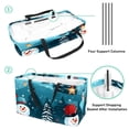 thumbnail image 4 of Snowman Large Capacity Reusable Foldable Oxford Cloth Toy Basket - Beach Bag, Shopping Bags, Laundry Basket, 4 of 7